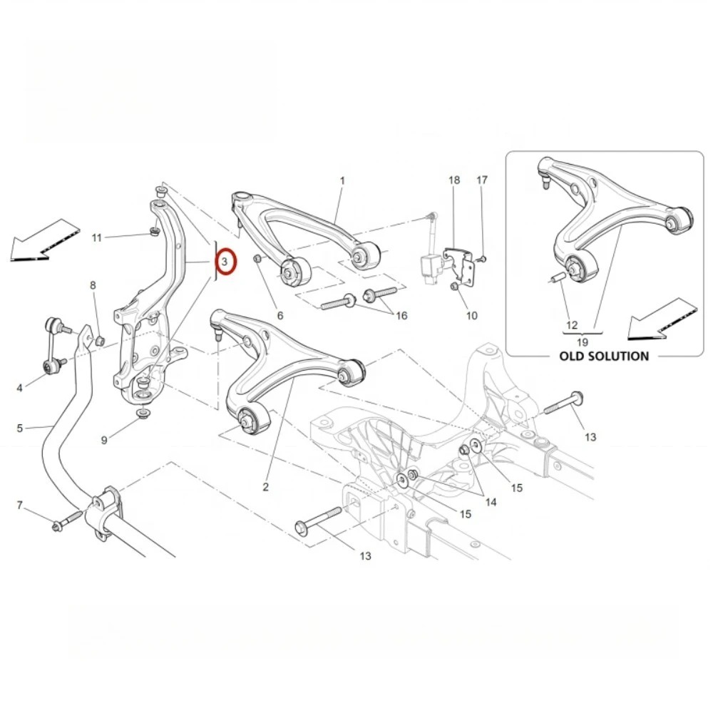 OEM 670001805 670001806 Front Column Assembly, Steering Knuckle for  Ghibli, Quattroporte 3.0 V6 2WD